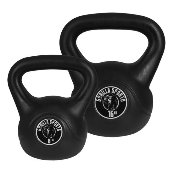 Kettlebell aus Kunststoff 2-20 KG
