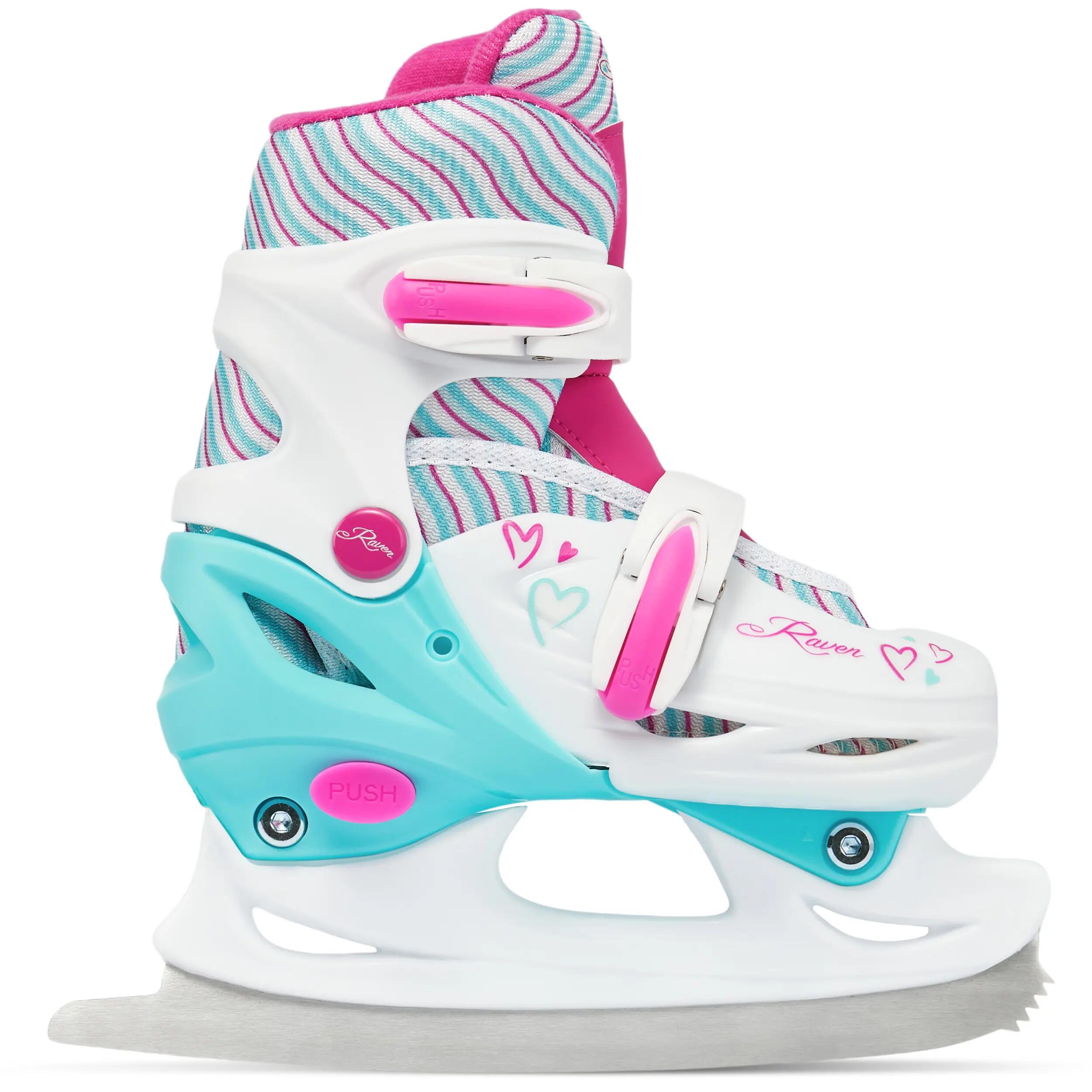 Raven Loret Patins de rodas ajustáveis 2 em 1 com rodas luminosas 5/8