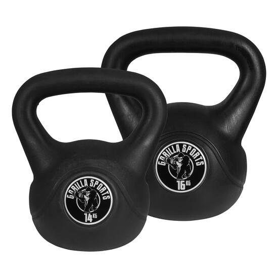 Kettlebell aus Kunststoff 2-20 KG