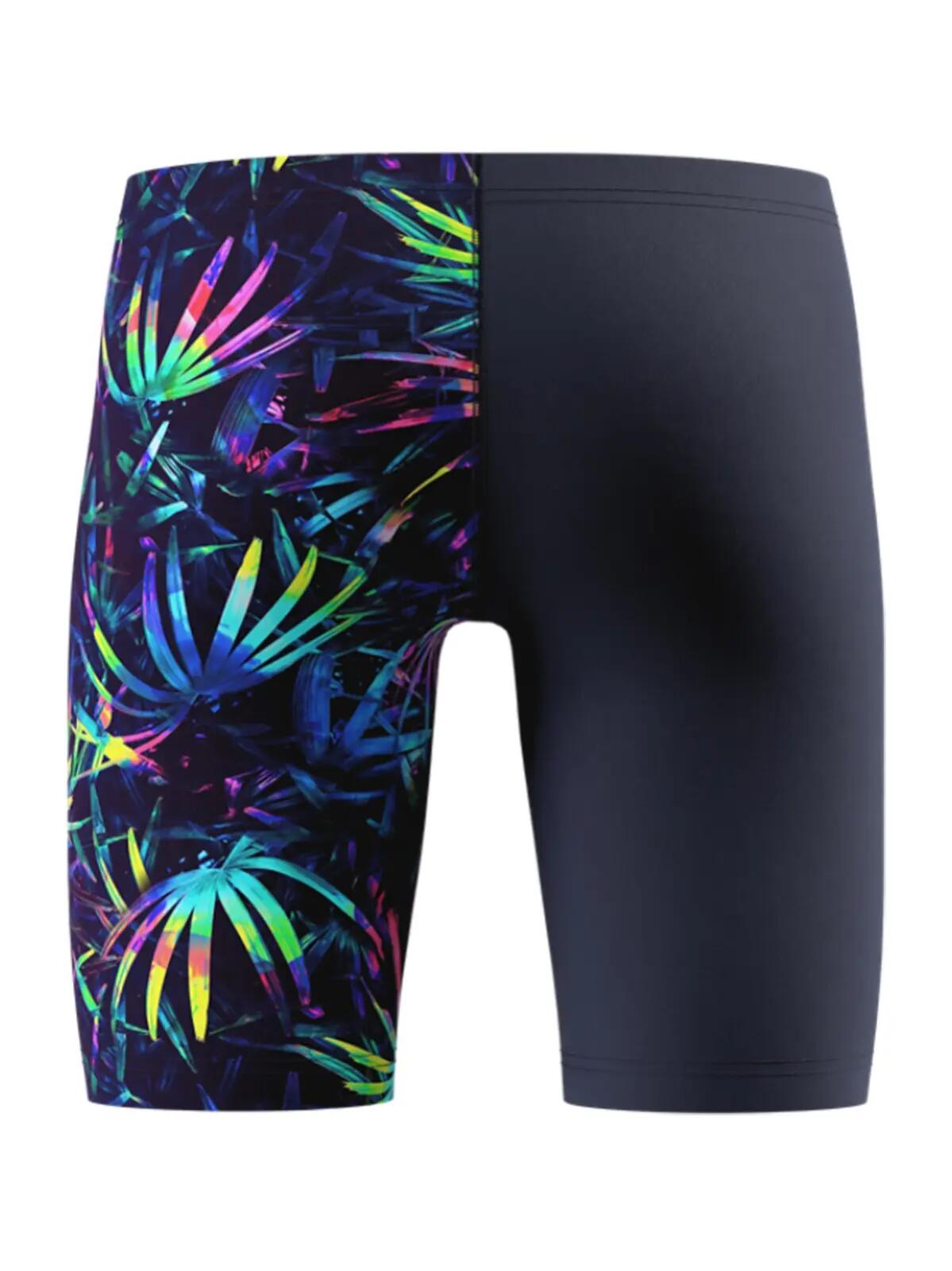 Fato de banho Speedo com estampado e decote em V, azul, para rapaz 5/5