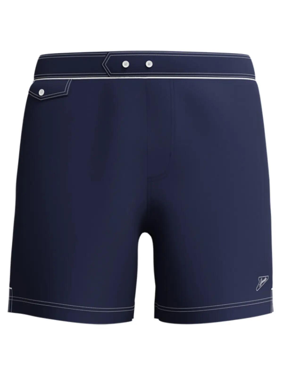 Short de bain homme Solid Volley Bleu 7/7