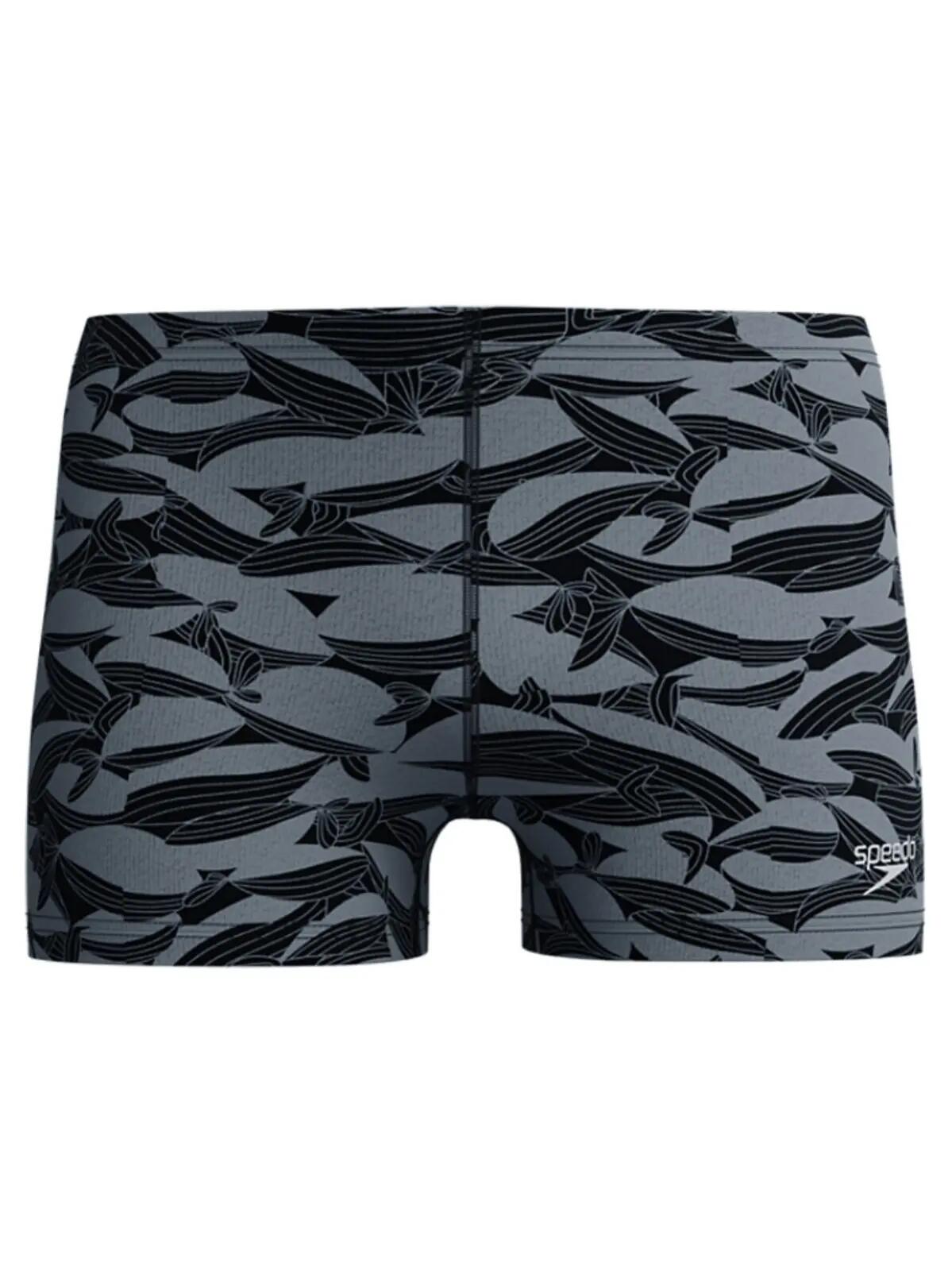 Short de bain Speedo Beachstar Square Leg homme Noir & Gris Multi 7/7