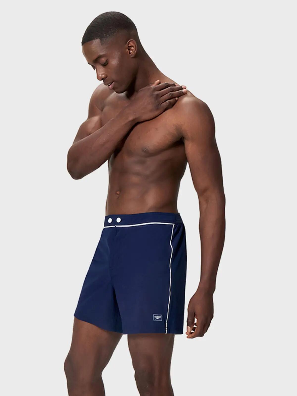 Short de bain homme Solid Volley Bleu 3/7