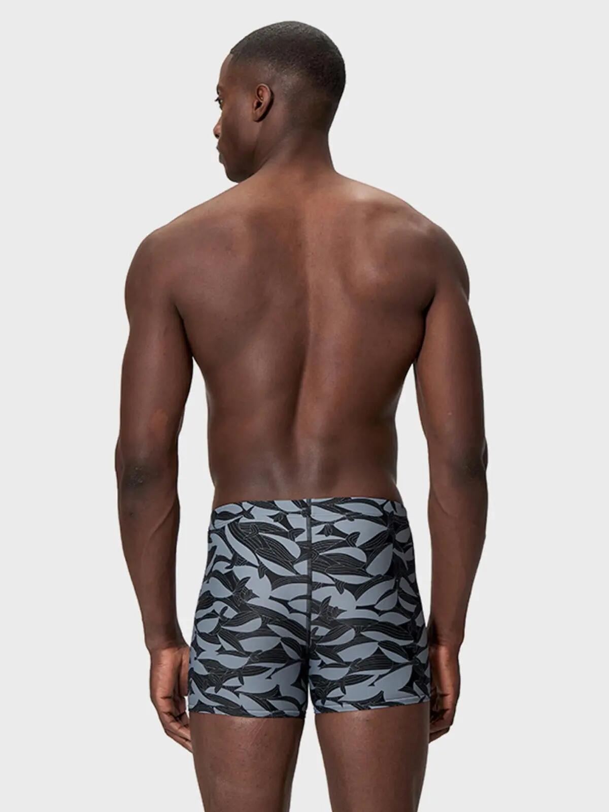 Short de bain Speedo Beachstar Square Leg homme Noir & Gris Multi 3/7
