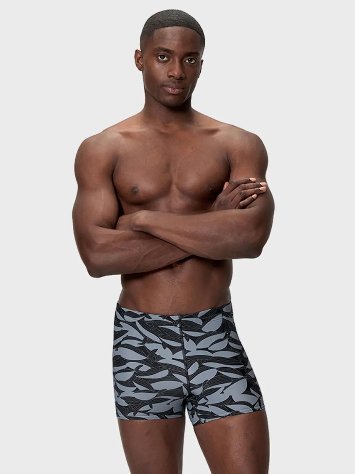 Short de bain Speedo Beachstar Square Leg homme Noir & Gris Multi 2/7