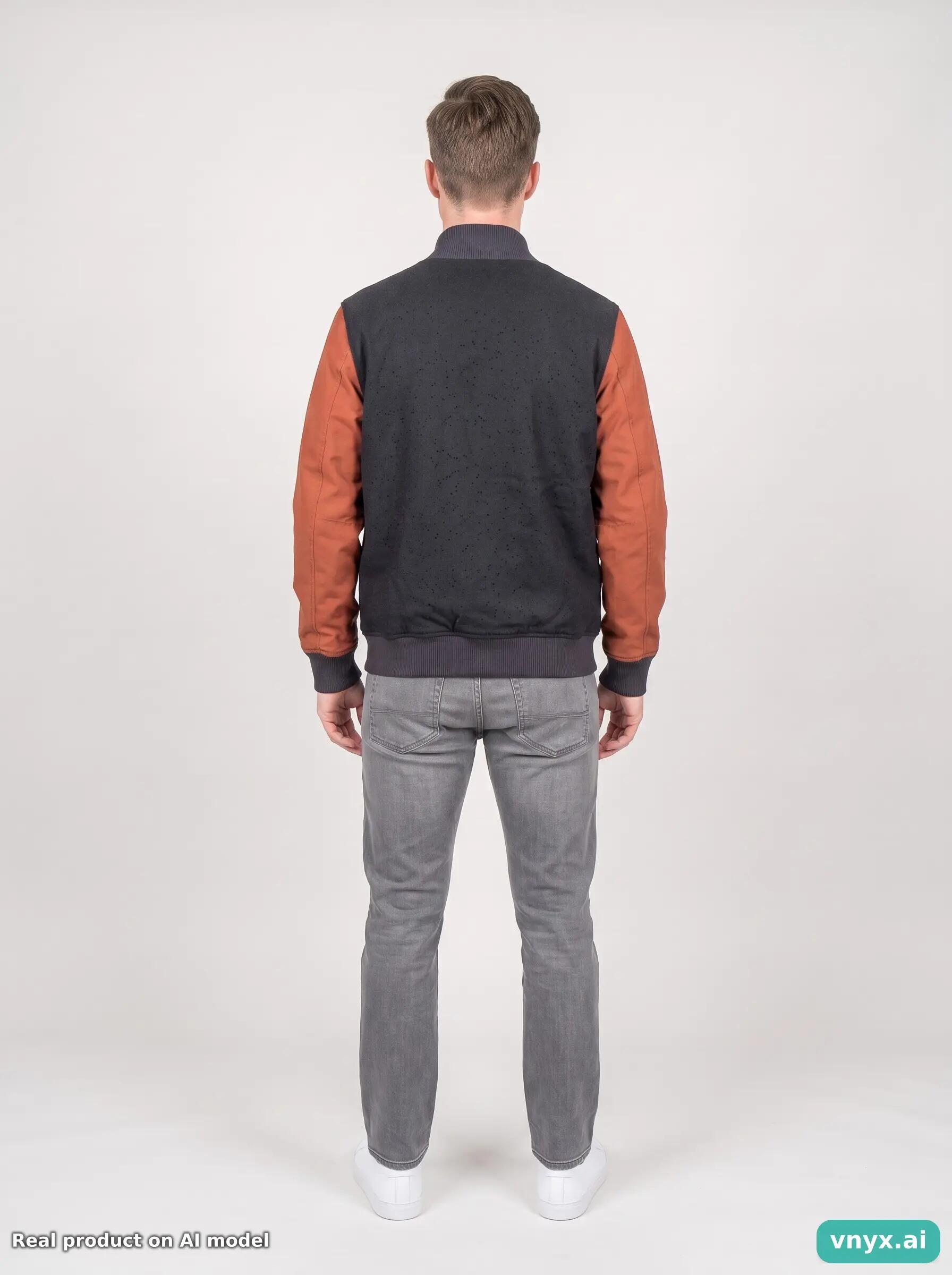 Second Life - Nike Dark Grey Bomber Jacket Men 4/5