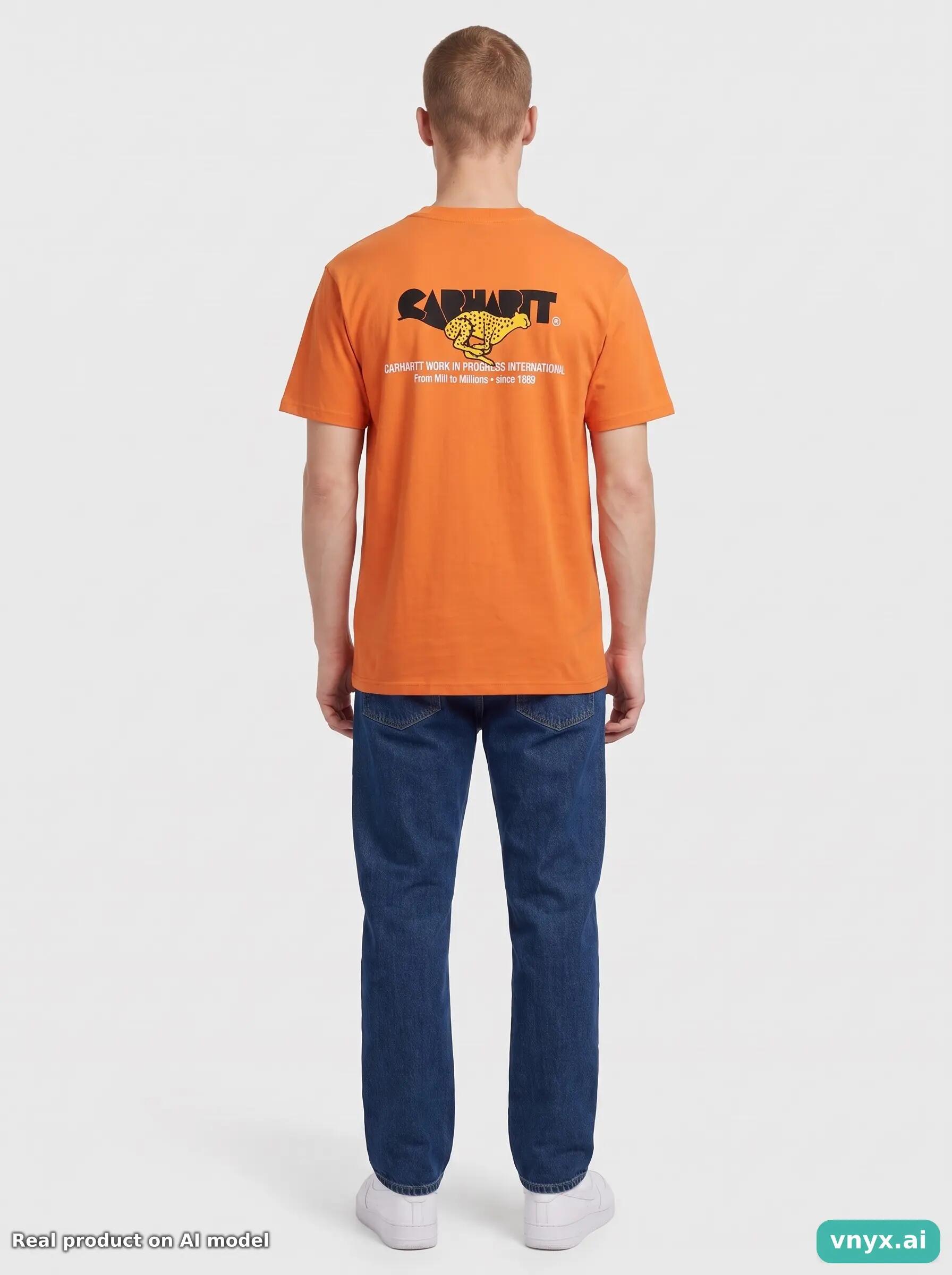 Second Life - Carhartt Orange T-Shirt Men 4/5