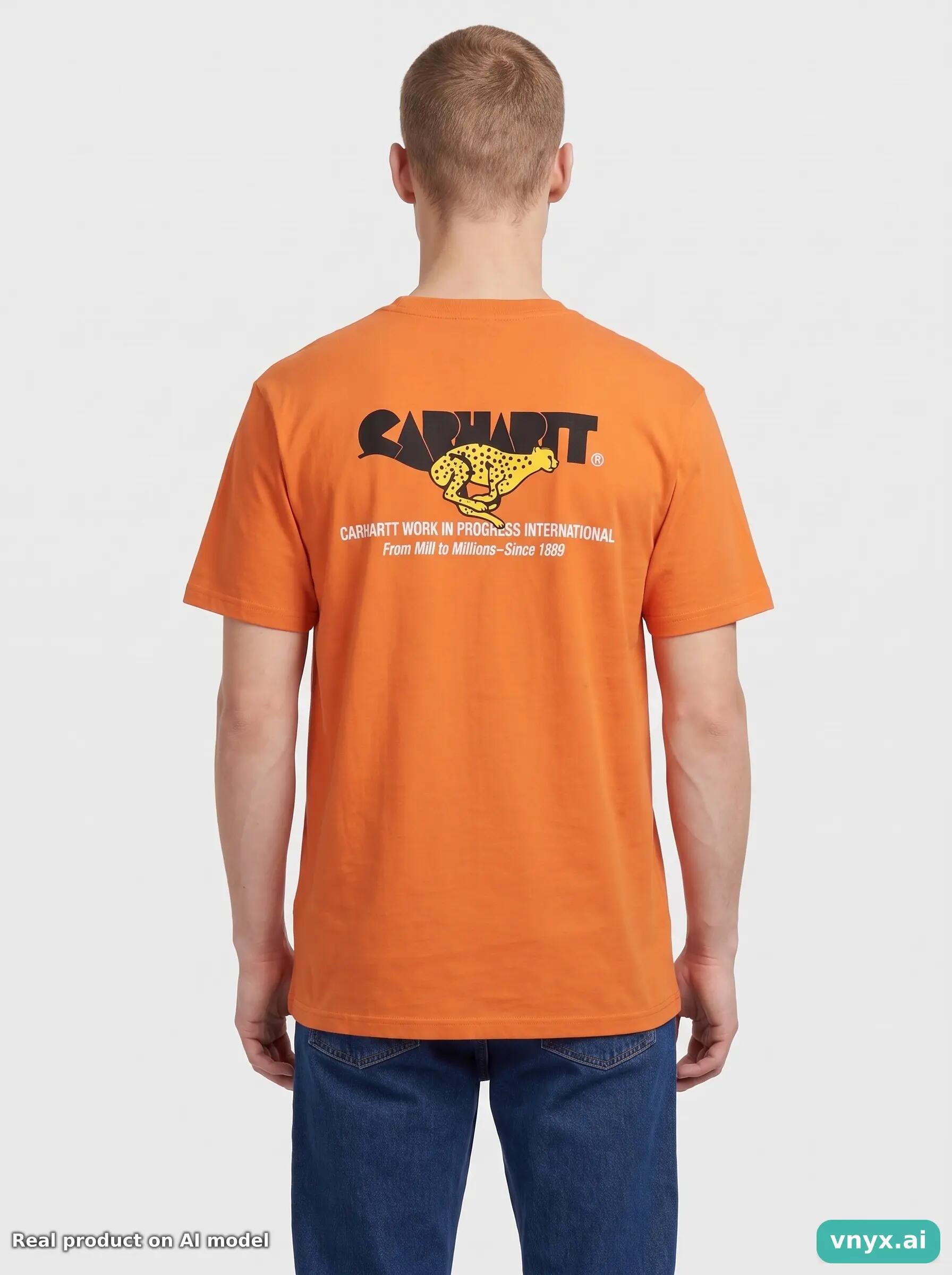 Second Life - Carhartt Orange T-Shirt Men 2/5