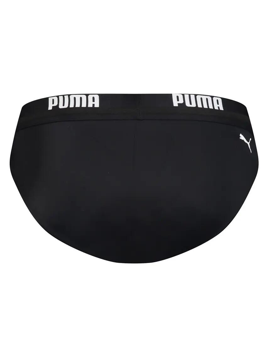 Heren Zwemslip Logo Waistband Zwart 4/4