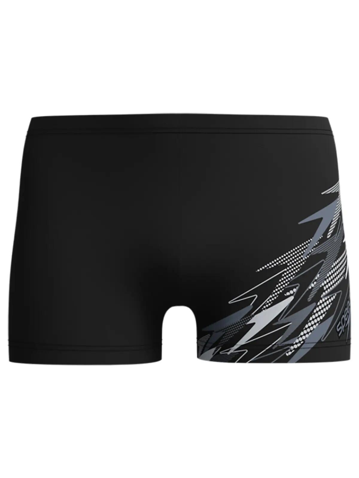 Men's Medley Logo Bath Boxer Shorts in Gray/Black 7/7
