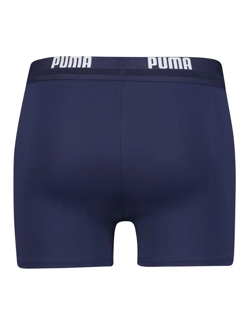 Calções de banho para homem com logótipo repetido (Azul Marinho) 4/4