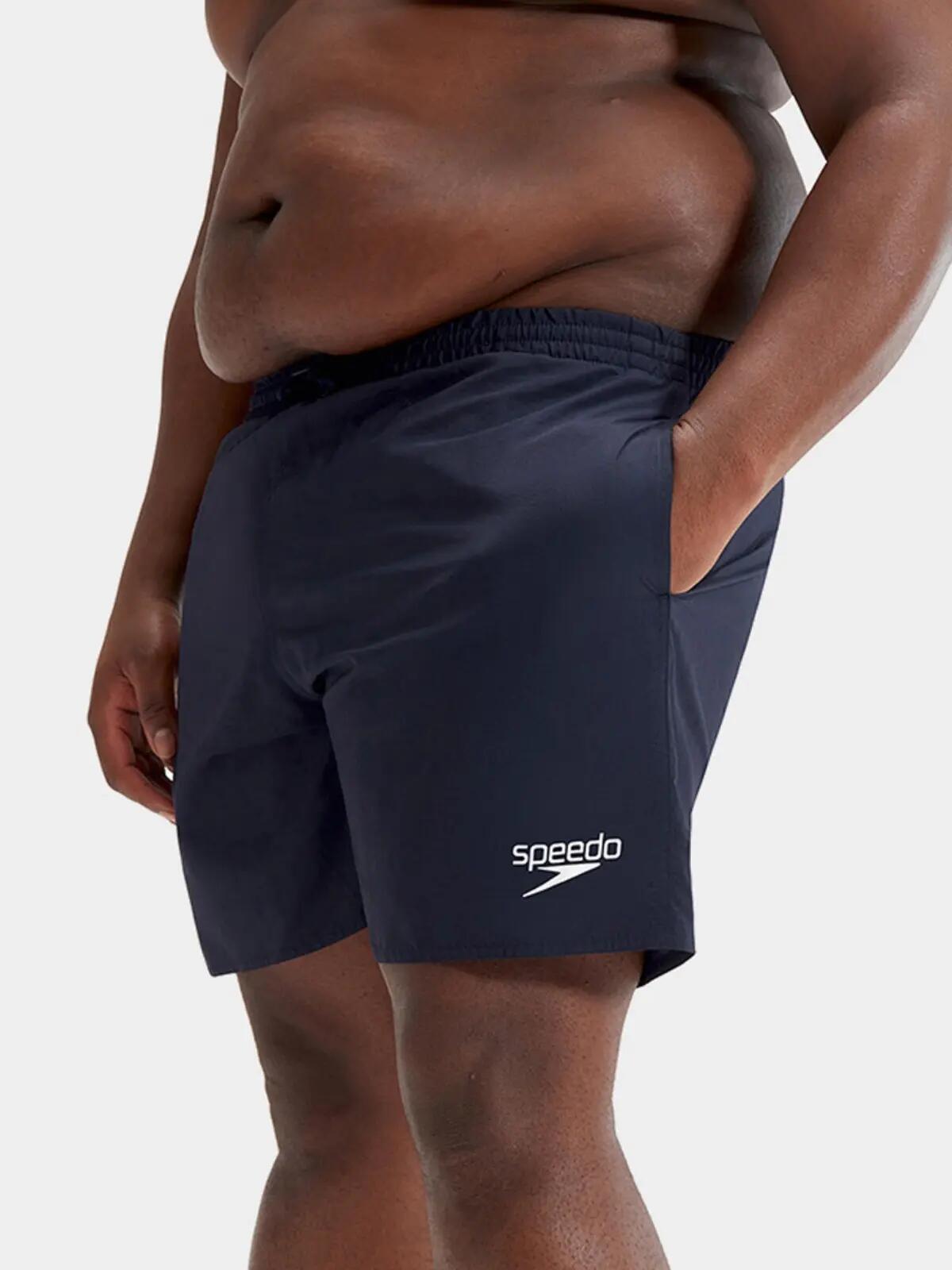 Short De Bain Uni À Taille Élastiquée Grande Taille ESSENTIAL Homme (Bleu 4/7