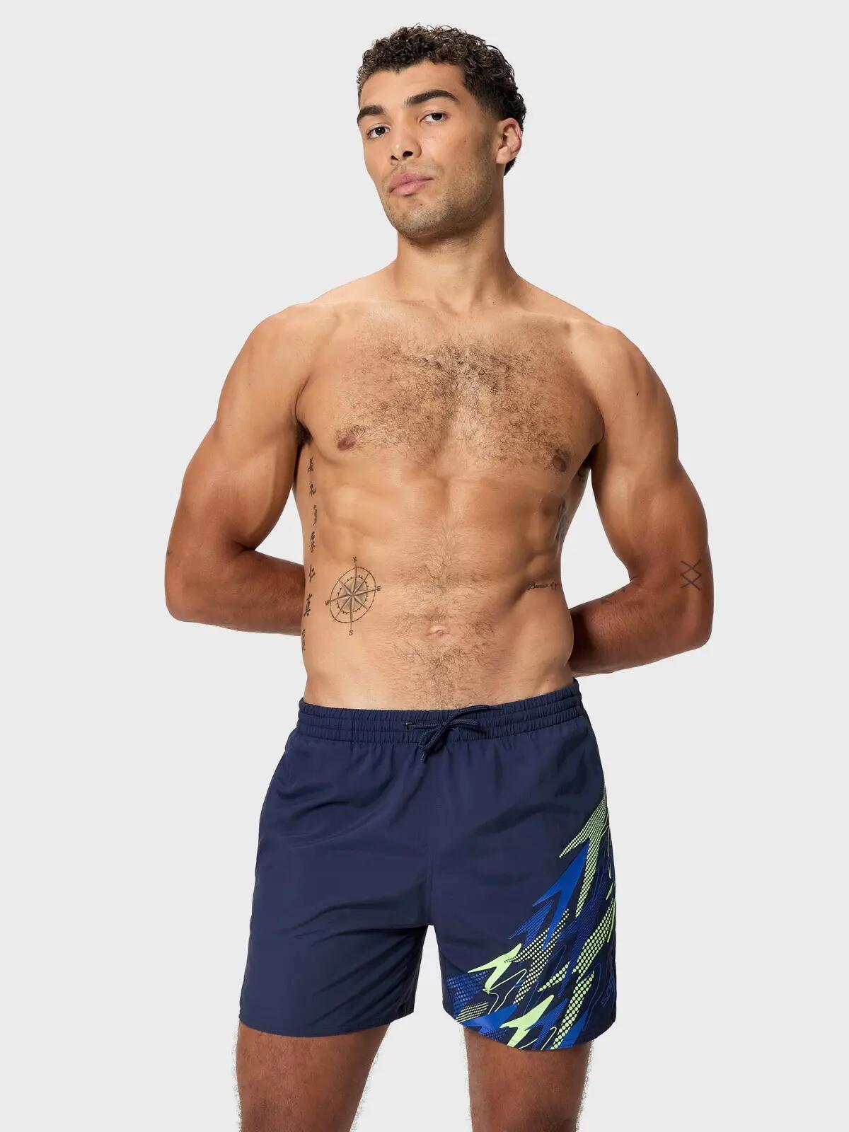 Short de bain homme Essential 16" Medley Logo Bleu II 5/7