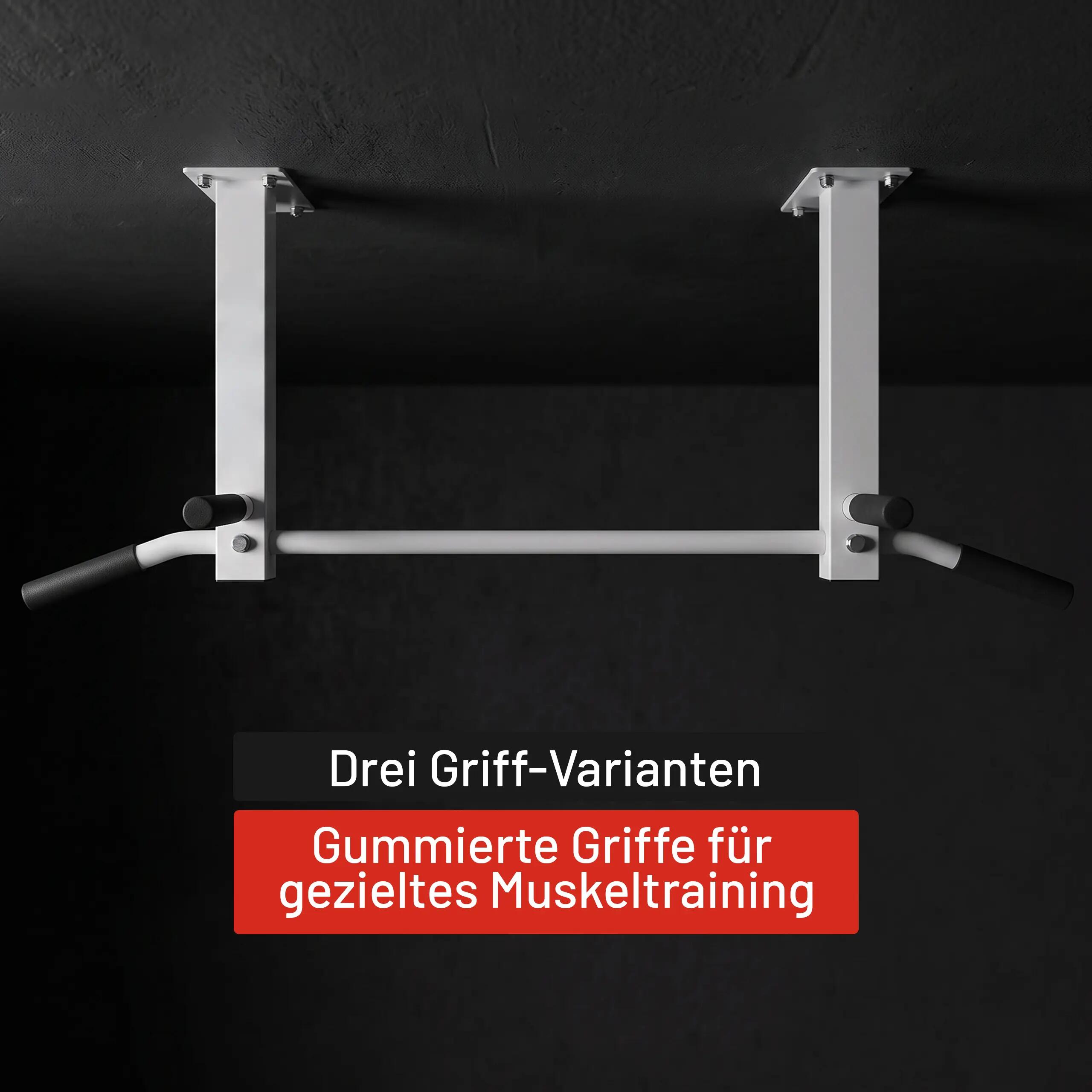 Optrekstang - Pull Up Bar - Dakmontage - Belastbaar tot 350 kg - Wit 5/9