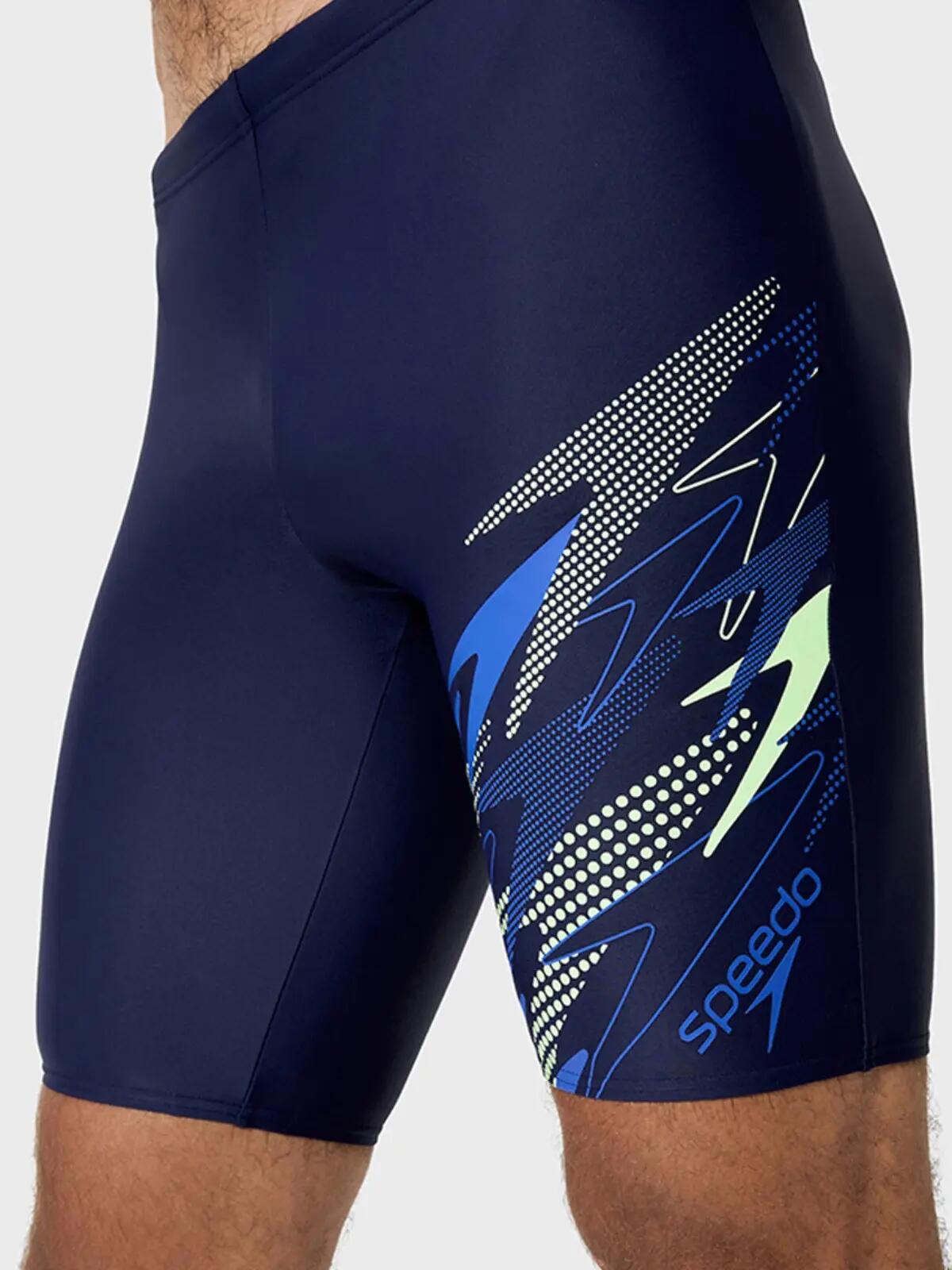 Jammer De Natation Motif/style Logo MEDLEY Homme (Bleu Violacé / Bleu Vif 4/7
