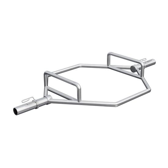 BARRE OLYMPIQUE HEXAGONALE | 25KG DIAM 50MM | MAX 270KG | STOP DISQUES À RESSORT