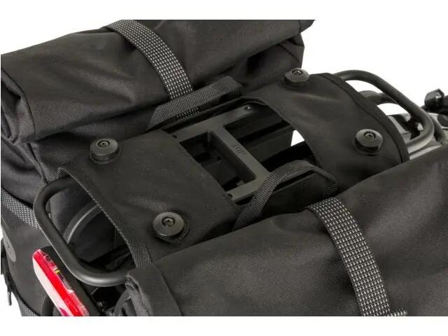 Sacoche double de vélo H2O Roltop II imperméable noir 2/7
