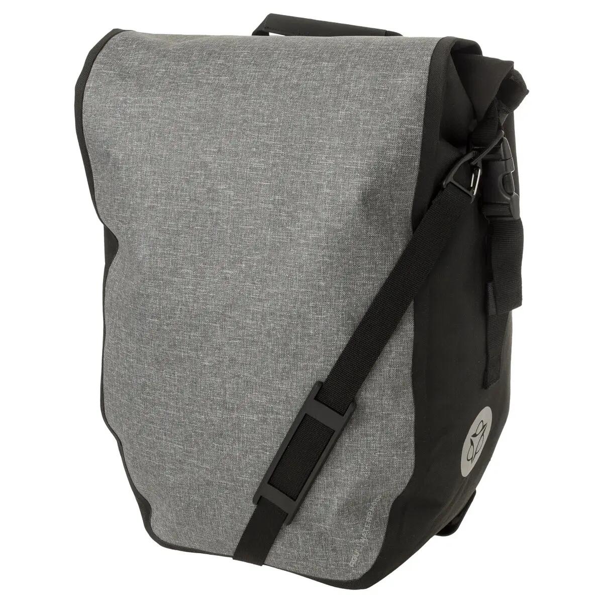 Bolsa para bicicleta Shelter Click'nGo 21L impermeável cinzenta 2/7