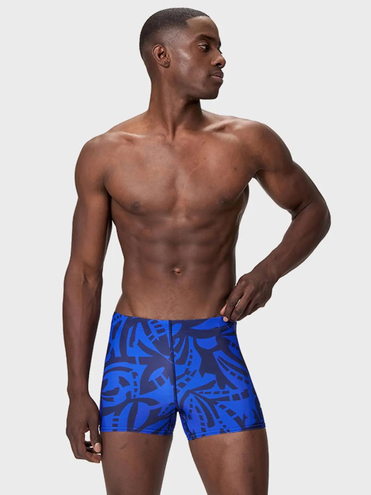 Short de bain homme Beachstar Square Leg Speedo Bleu 2/7