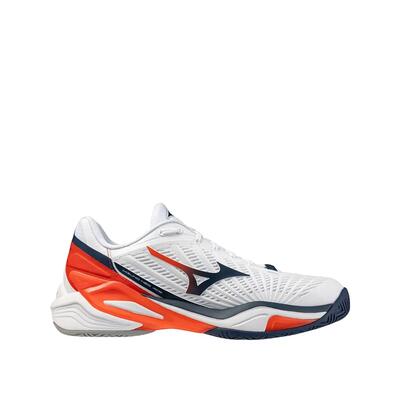 Tennisschoenen mizuno neo ace ac wit/insignia blauw/oranje