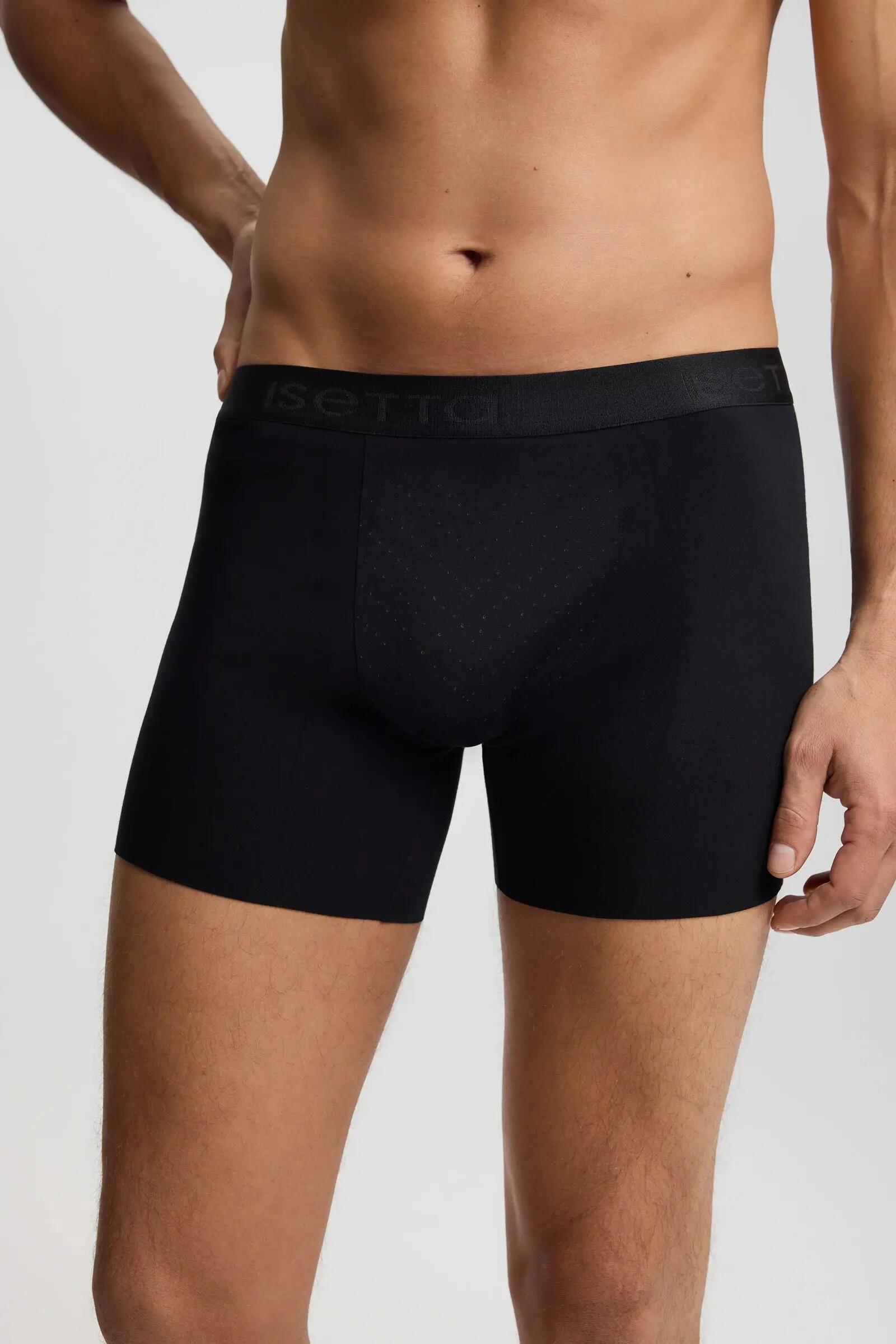 İsetta Erkek Dikişsiz Performans Boxer Siyah 2XL 3/5