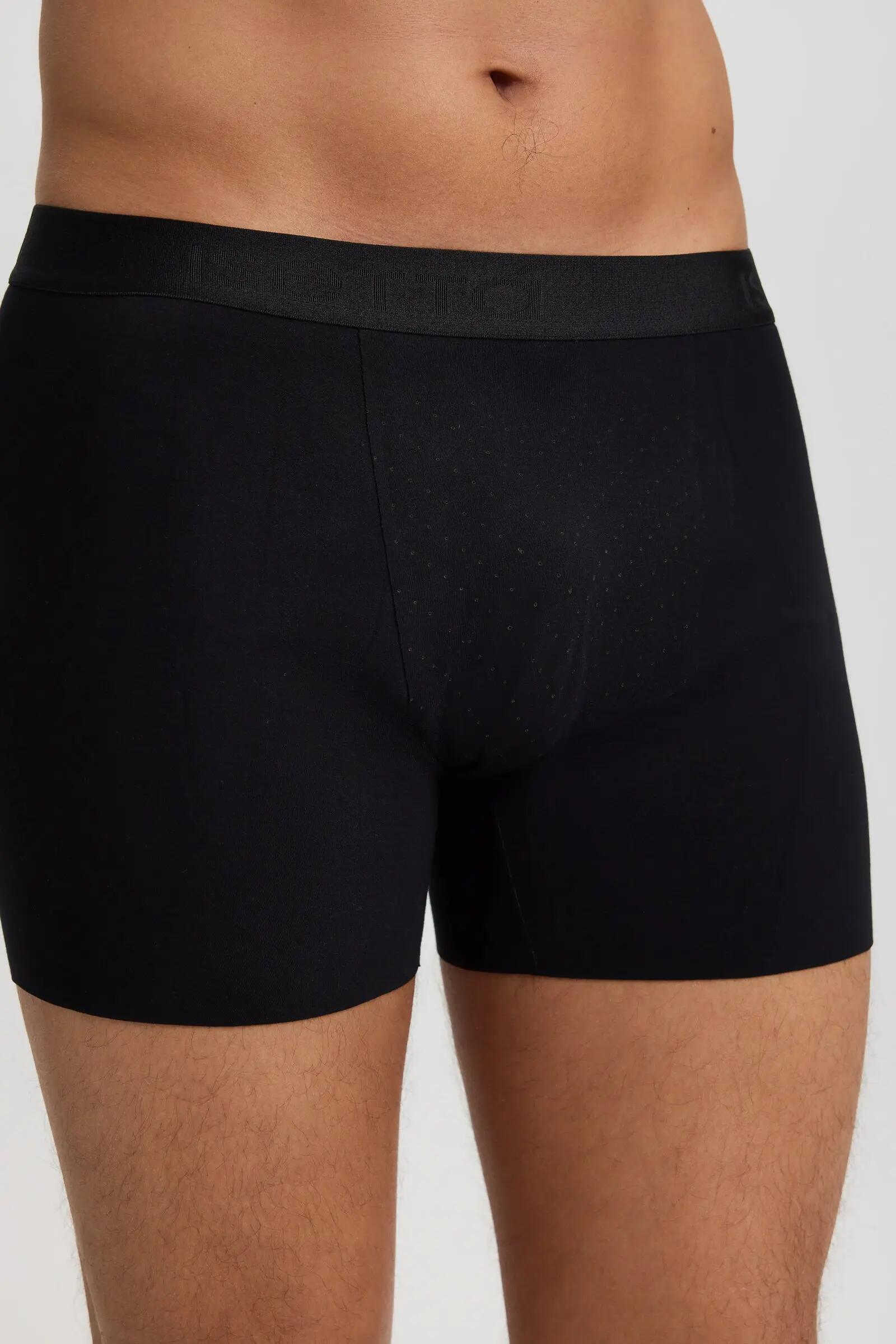 İsetta Erkek Dikişsiz Performans Boxer Siyah 2XL 2/5