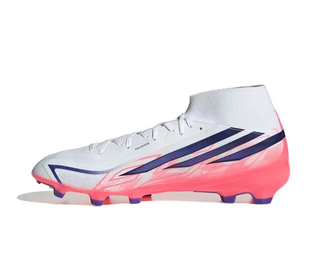 Adidas F50 HYPERFAST LEAGUE MID FG Erkek Çim Zemin Kramponu IH7090 Beyaz 2/5