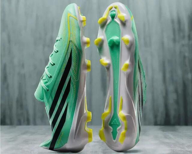 Adidas F50 HYPERFAST LEAGUE FG Erkek Çim Zemin Kramponu KK1052 Yeşil 2/5