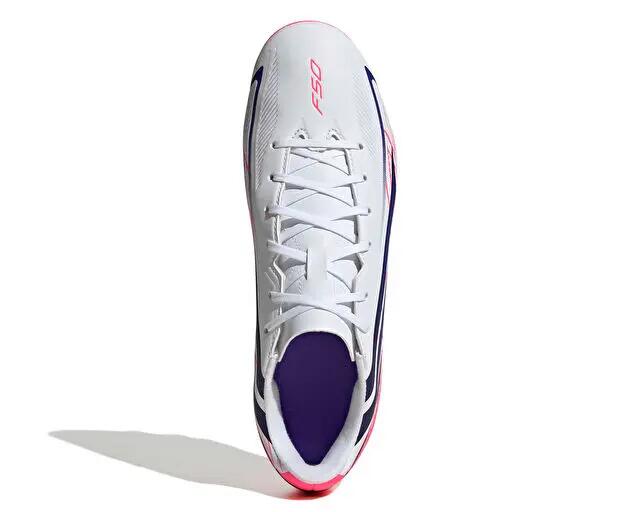 Adidas F50 HYPERFAST CLUB FG/MG Erkek Çoklu Çim Zemin Kramponu KJ0990 Beyaz 4/5