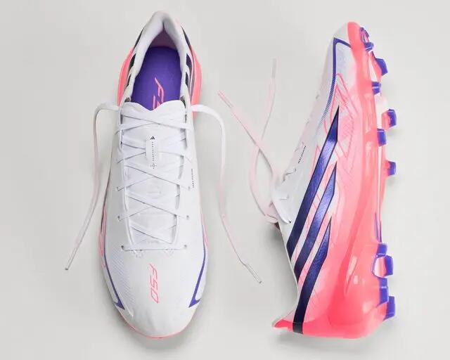 Adidas F50 HYPERFAST LEAGUE FG Erkek Çim Zemin Kramponu KJ3412 Beyaz 3/5