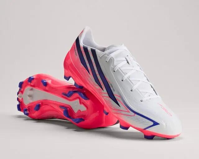 Adidas F50 HYPERFAST LEAGUE FG Erkek Çim Zemin Kramponu KJ3412 Beyaz 2/5