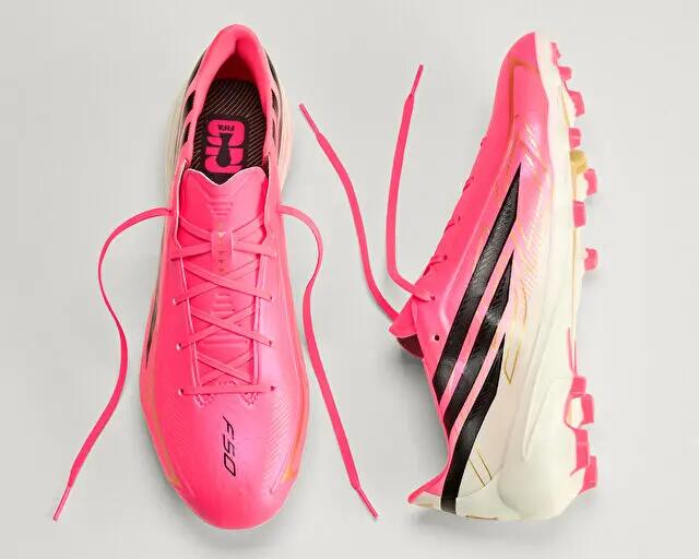 Adidas F50 HYPERFAST LEAGUE FG Erkek Çim Zemin Kramponu IH9346 Turuncu 3/5