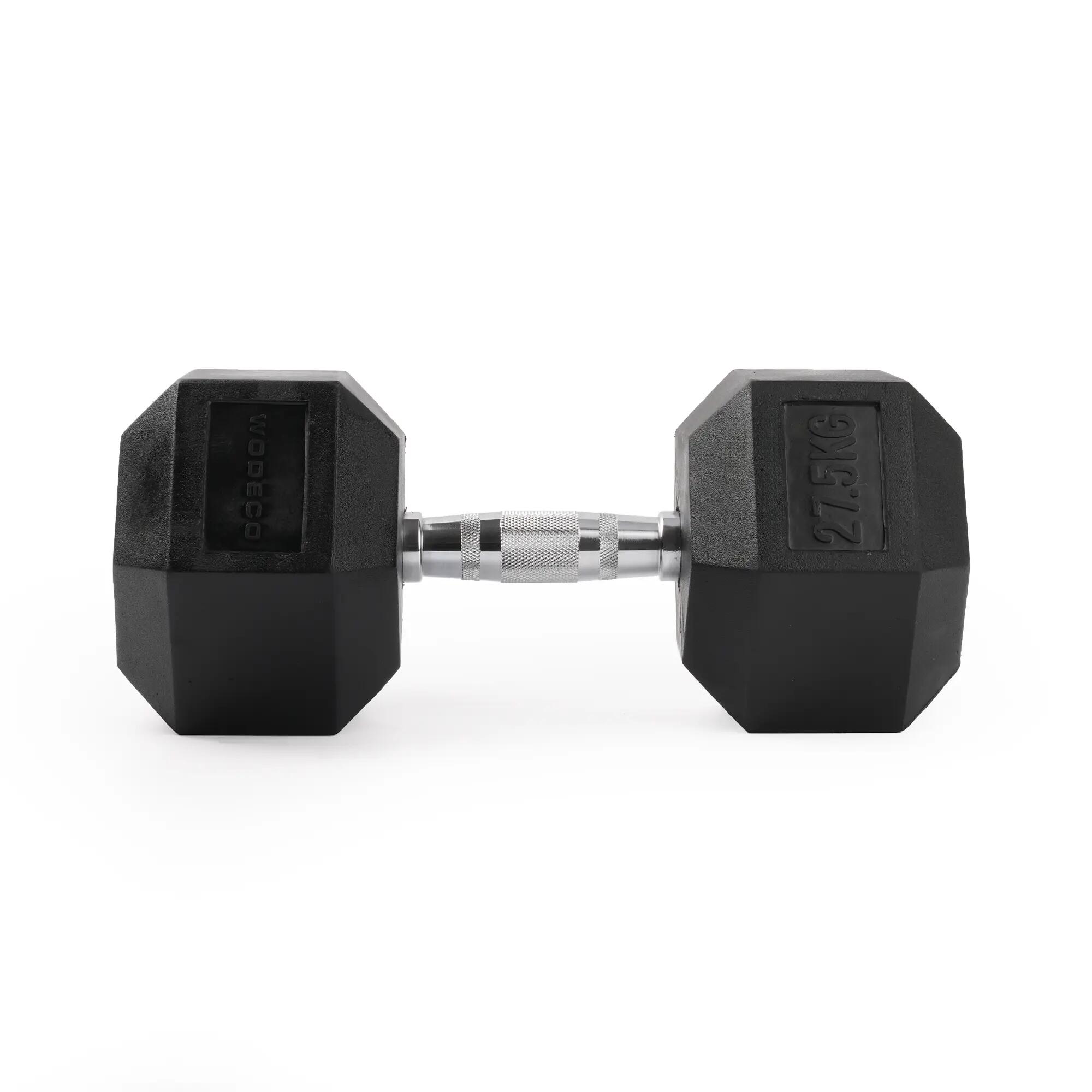 Rubber Hex Dambıl – Kauçuk Kaplı Altıgen Dambıl – 27,5 kg 2/4