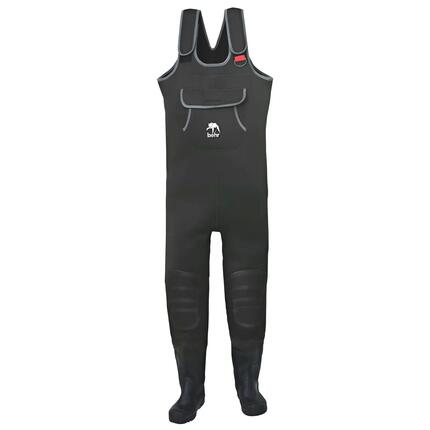 Herren - Angeln - Neopren-Wathose, wasserdicht - Comfort Plus - seal-grau/grün