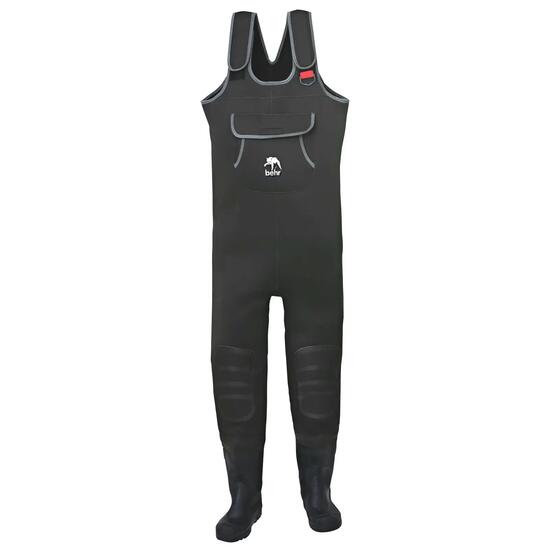 Herren - Angeln - Neopren-Wathose, wasserdicht - Comfort Plus - seal-grau/grün