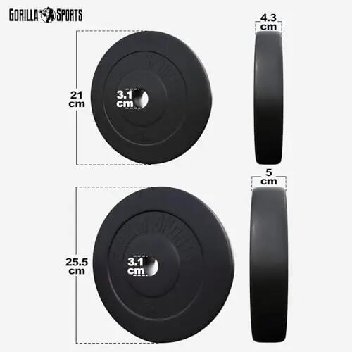 Hantelscheibe Kunststoff 1,25-15 KG 3/9