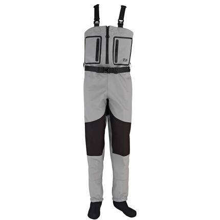 Herren - Angeln - Wathose - atmungsaktiv, wasserdicht - D-Vec - grau