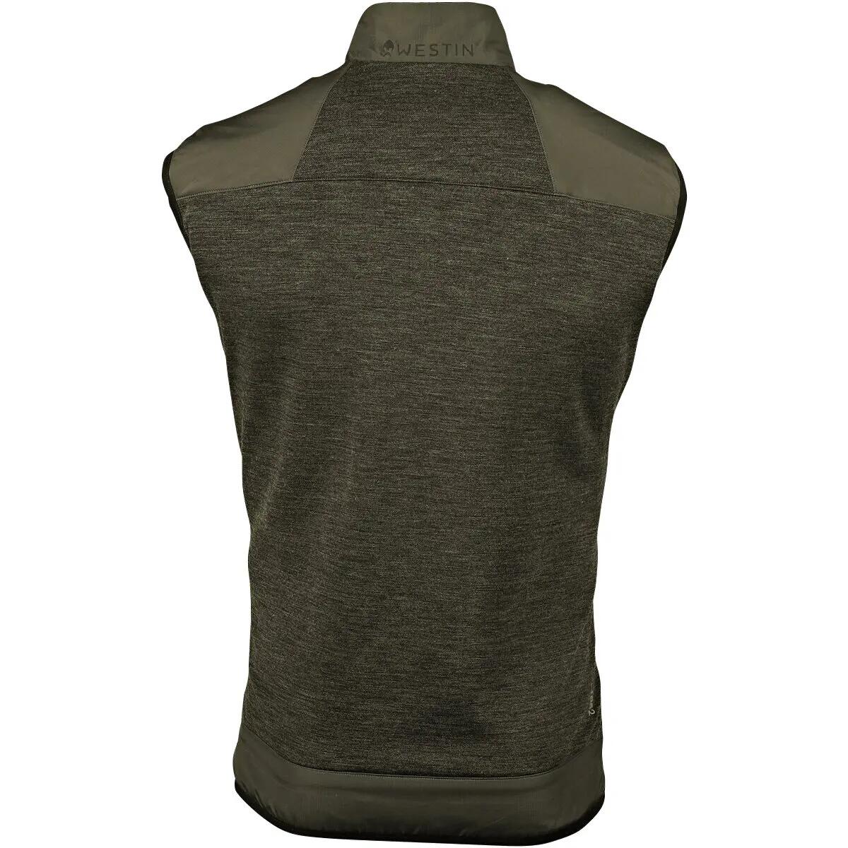 Herren - Outdoor-Strickweste - Merino-Fleece - Beluga Green 3/3
