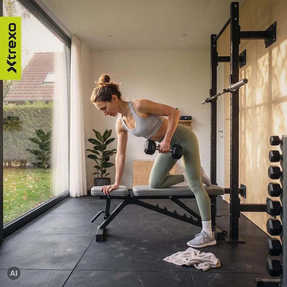 XTREXO Haltère caoutchouté Hex 10 kg 9/11