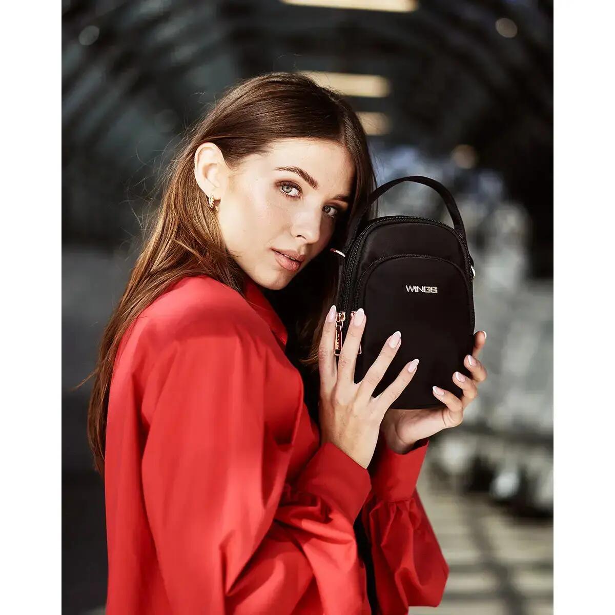 Mała torba crossbody ROSELLA BLACK 2/9
