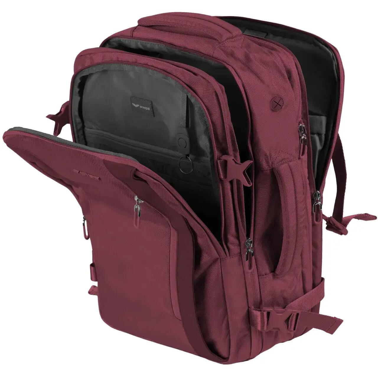 Reiserucksack - erweiterbar, Laptopfach - SKYLARK - Bordeaux 2/9