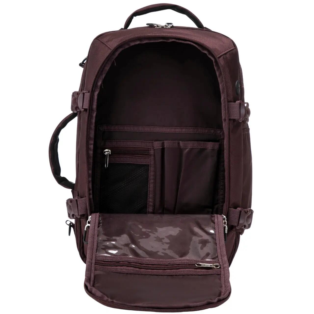 Sac Ã  dos cabine - voyage rapide - mixte - 2-en-1, 21 l - tanager - bordeaux 4/10