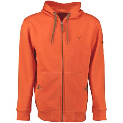 Herren - Jagd - sweatshirtjacke - mit kapuze, langarm - zawul - orange