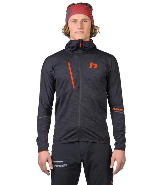 Férfi rugalmas légáteresztő polárpulóver Hannah NIRO HOODY 3/8
