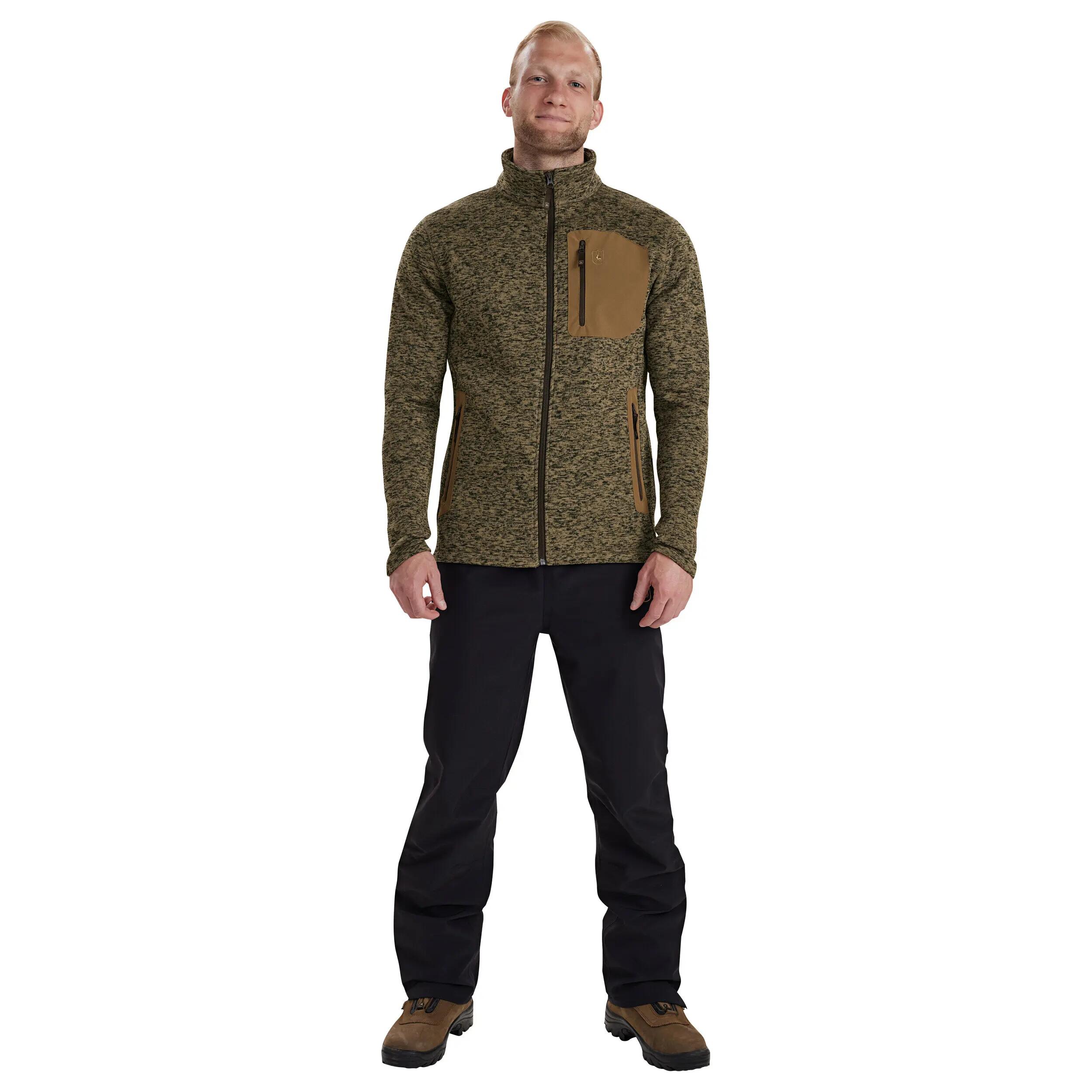 Herren - Strickjacke - Reißverschlusskragen, Tasche - Sarek - Butternut Melange 3/5