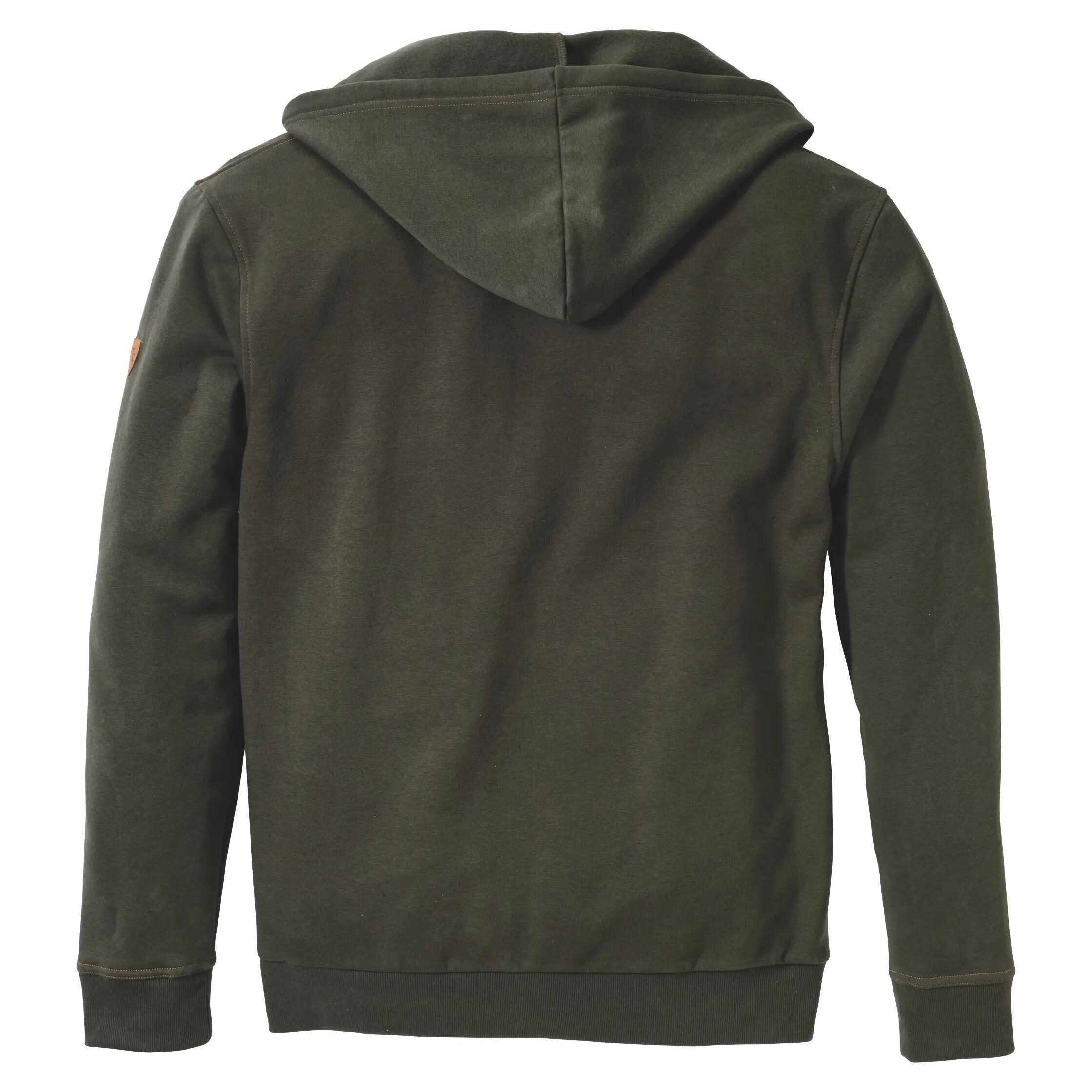 Herren - Jagd-Sweatshirtjacke - Kapuze, Taschen - Zawul - oliv 2/3