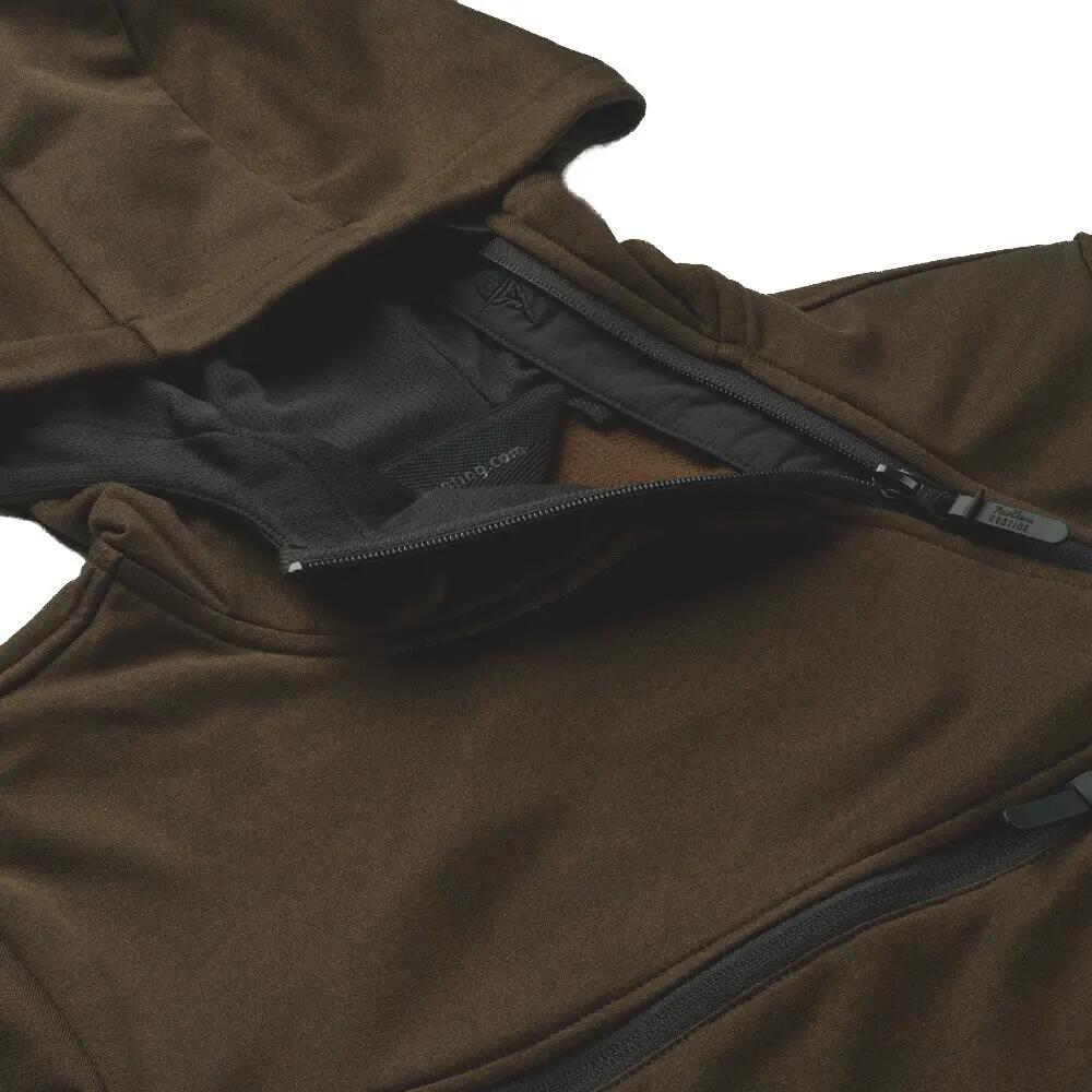 Damen - Outdoor-Fleece-Troyer - Saga - Braun, Größe 42 4/4