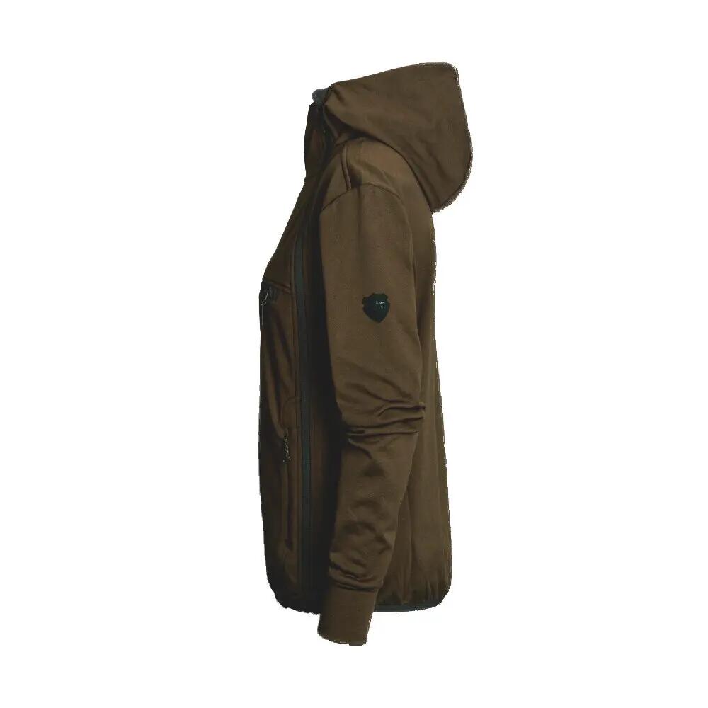 Damen - Outdoor-Fleece-Troyer - Saga - Braun, Größe 42 3/4