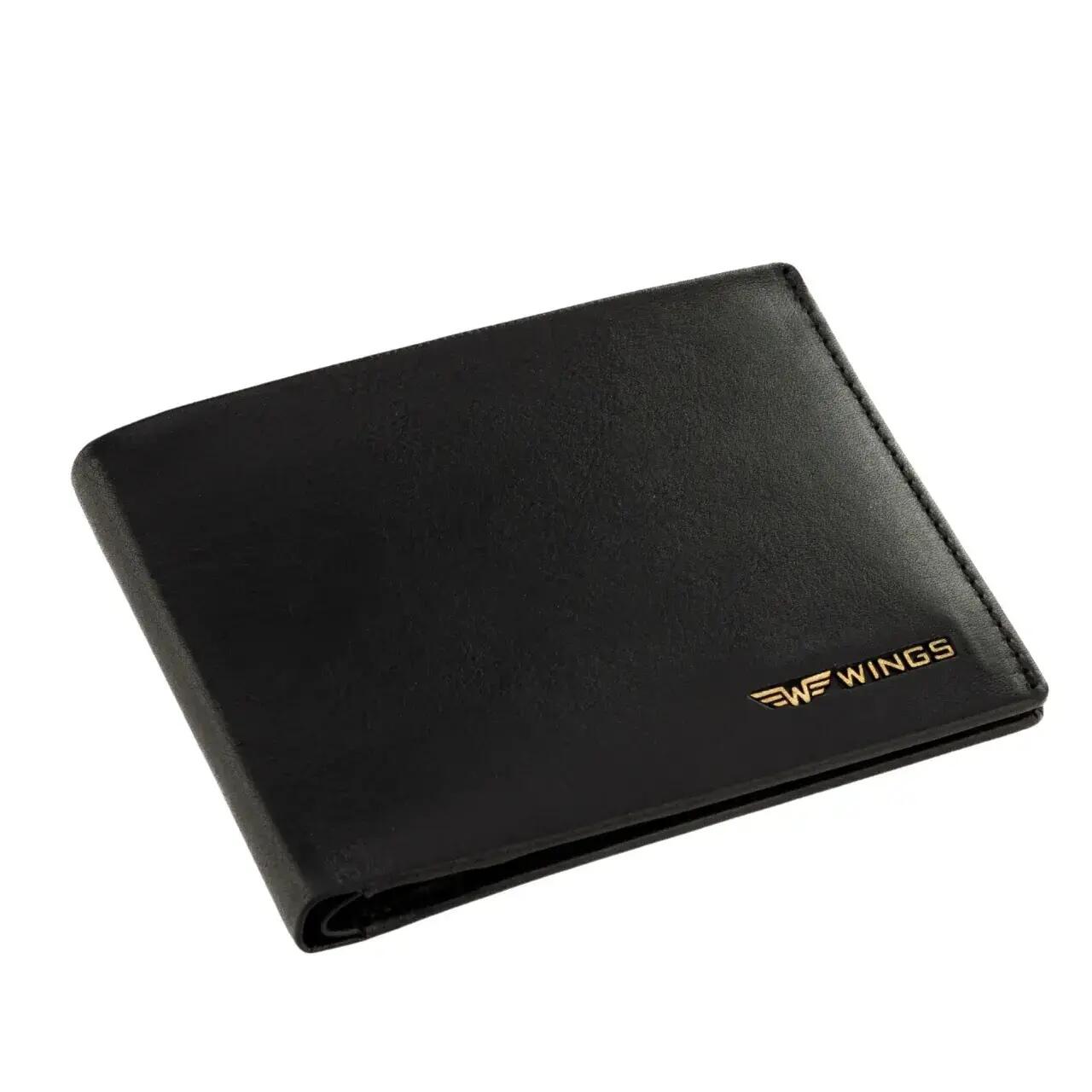 Herren - Portemonnaie - RFID-Schutz, 12 KartenfÃ¤cher - WINGS - schwarz 3/6