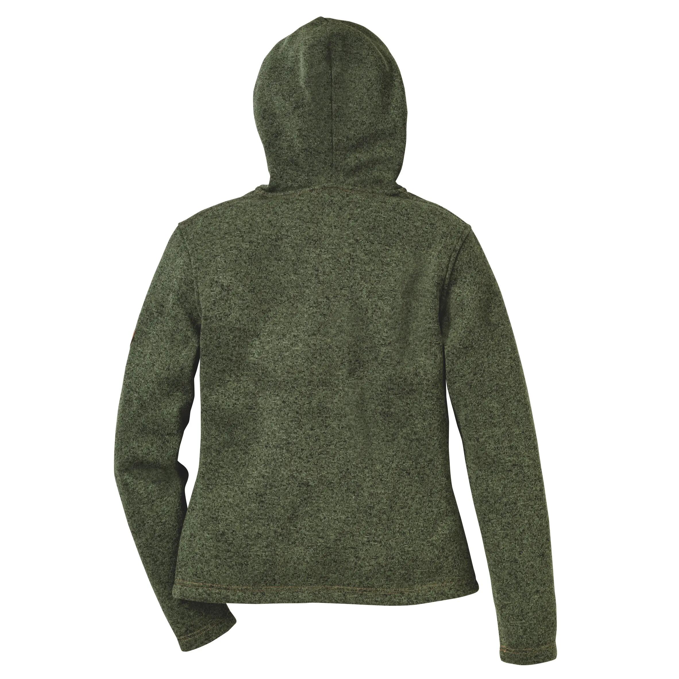 Damen-Strickfleecejacke, tailliert, mit Kapuze, Trachtengrün, Größe 44 2/2